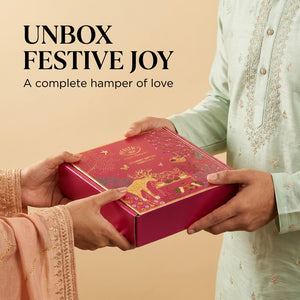 Bandhan Rakhi Gift Box for Brother with Snacks, 12 Items | 2 Designer Rakhis, Roli Chawal, Gud Saunf, Choco Laddoo, Protein Mix, Millet Mix, Mouth Freshener,