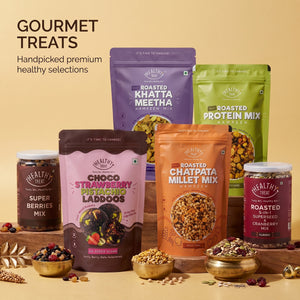 Pavitra Rishta Bhaiya Bhabhi Rakhi Gift Hamper | Premium Raksha Bandhan Gift Box with Roasted Almonds, Cashews, & Healthy Snacks, Designer Bhaiya Bhabhi Rakhi Pair, Roli Chawal