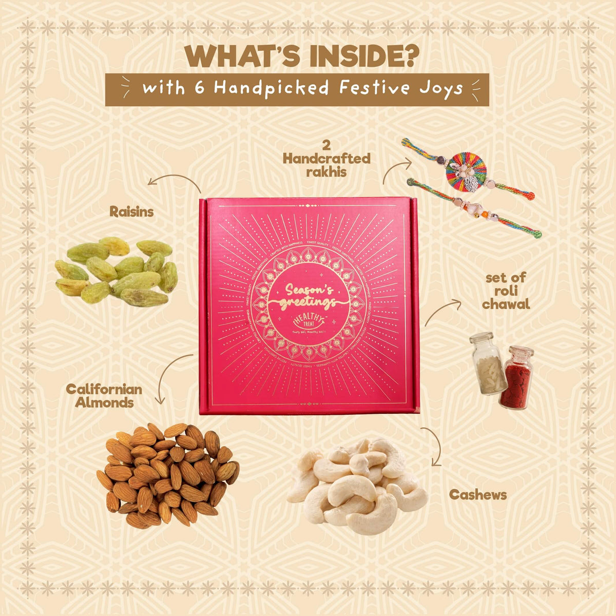 Healthy Treat Shagun Rakhi Gift Hamper