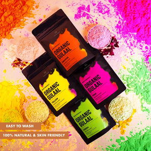 Holi Glow Gift Hamper | Roasted Healthy Snacks, Thandai Mix, Herbal Gulal & Holi Greeting Card