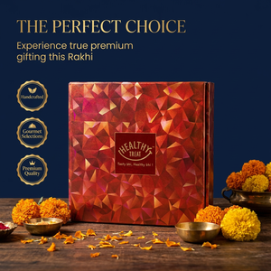 Bachpan Ki Yaadein Premium Rakhi Hamper for Brother, 16 Items | Rakhi Pair, Roli Chawal, Dry Fruits, Gud Cashew, Chana Jor, Choco Laddoo, Gud Saunf, Cranberry,