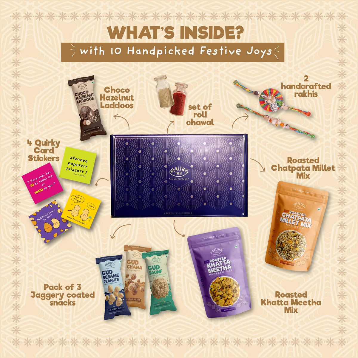 Healthy Treat Bandhan Rakhi Gift Hamper