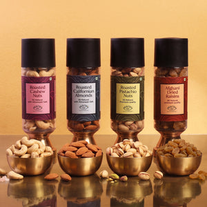 Bhaiya Bhabhi Dry Fruits Rakhi Gift Hamper | Premium Raksha Bandhan Gift Box with Roasted Cashews, Almonds, Pistachios & Raisins