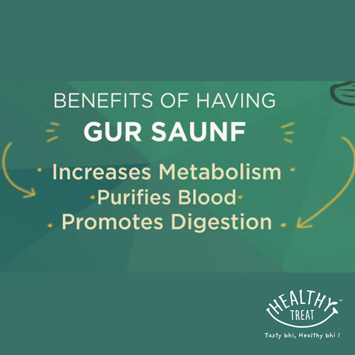 Healthy Treat Gur Saunf or Jaggery Fennels, a healthy mukhwas or mouth freshener, and an aftermeal digestive snack, for your sweet cravings