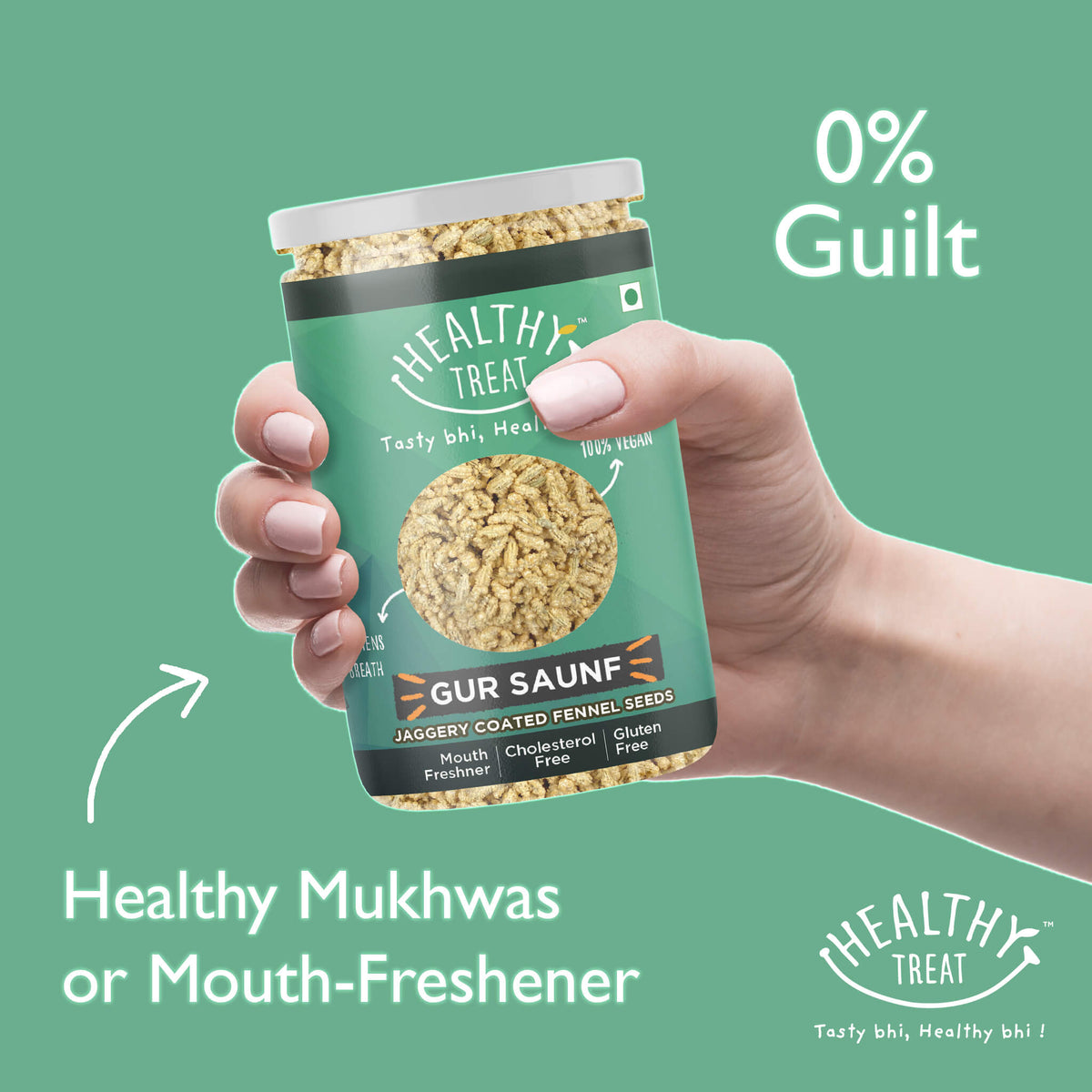 Healthy Treat Gur Saunf or Jaggery Fennels, a healthy mukhwas or mouth freshener, and an aftermeal digestive snack, for your sweet cravings