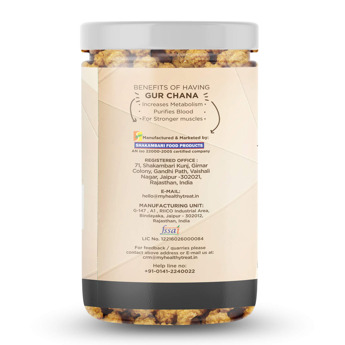 Healthy Treat Gur Chana or Roasted chickpeas with natural pure jaggery, these are healthy diabetic friendly immunity jaggery shots which are protein rich and full of nutrients.