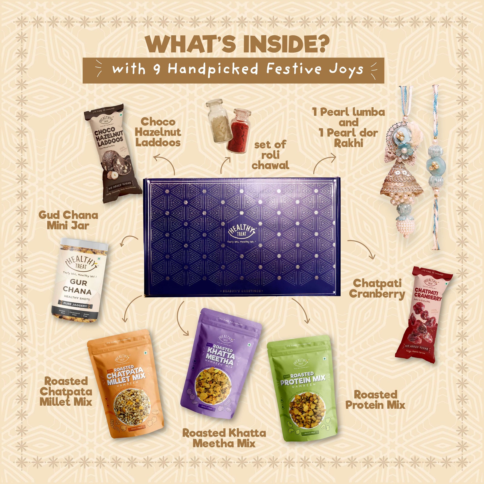 Healthy Treat Pavitra Rishta Rakhi Gift Hamper
