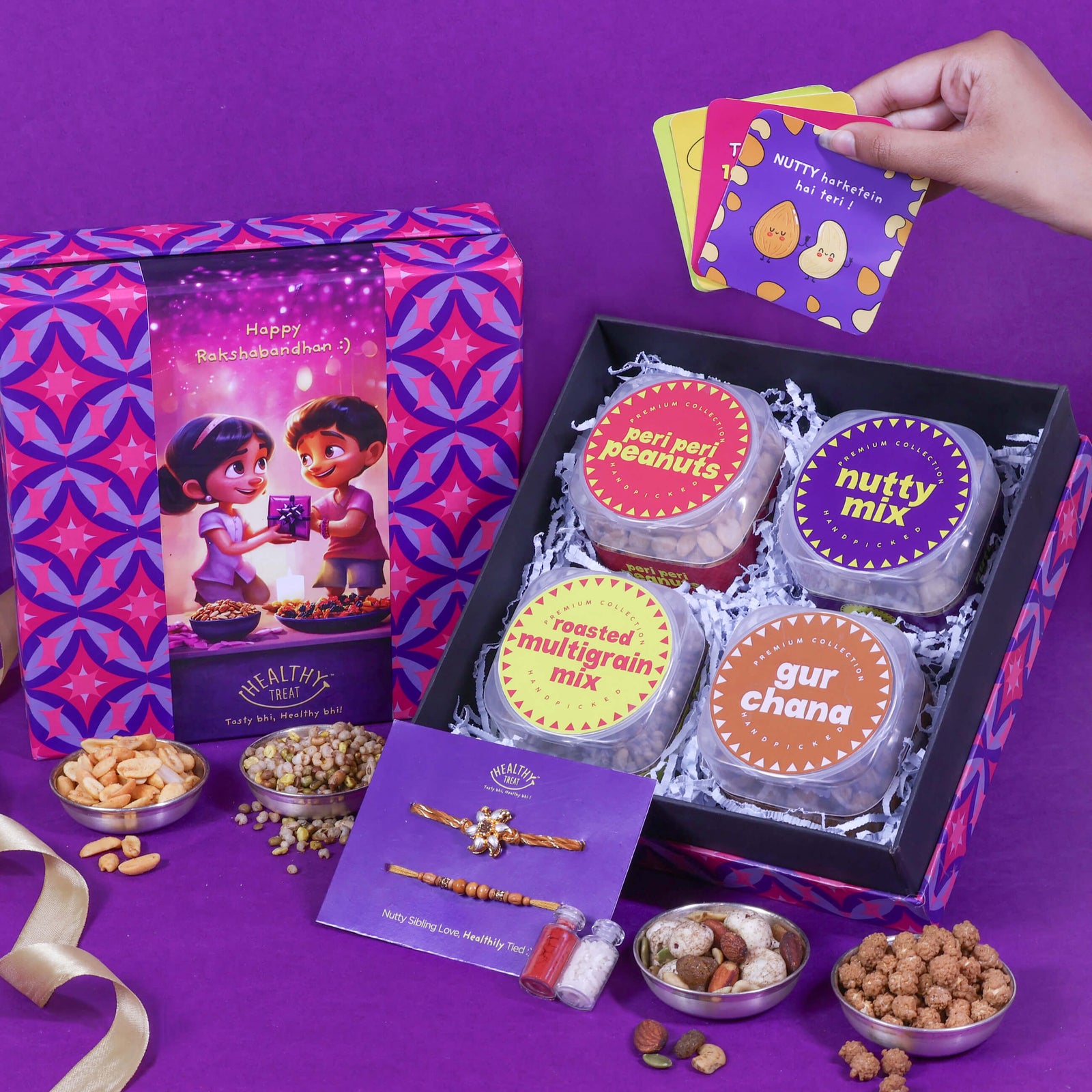 snacks rakhi gift hamper 