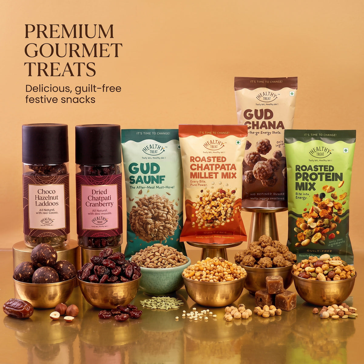 Pyara Rishta Rakhi with Chocolate for Brother, 14 Items | Rakhi Pair, Roli Chawal, Chocolate Laddoo, Cranberry, Gud Chana, Gud Saunf, Protein Mix, Stickers,
