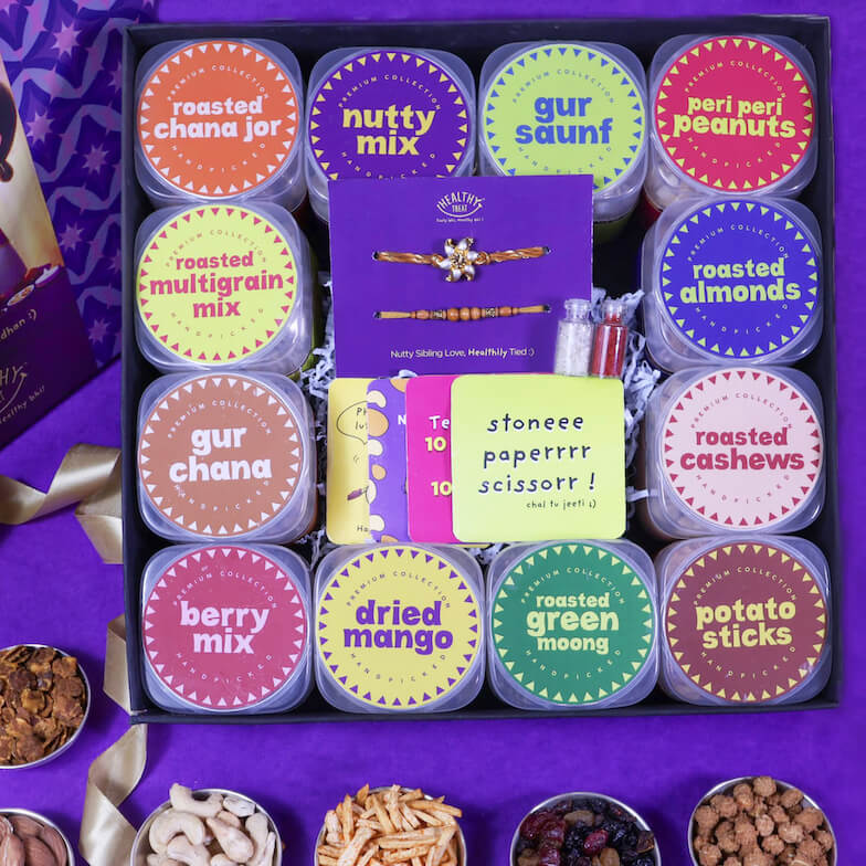 rakhi snacks gift combo