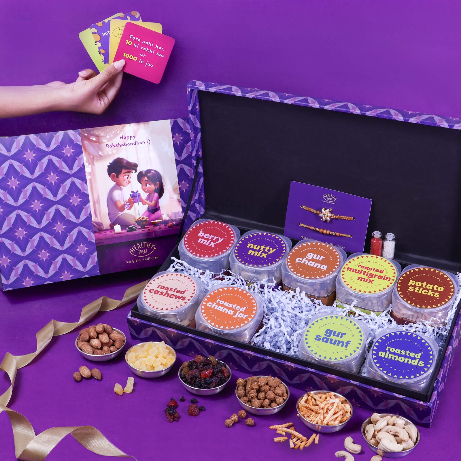 snacks rakhi gift hamper