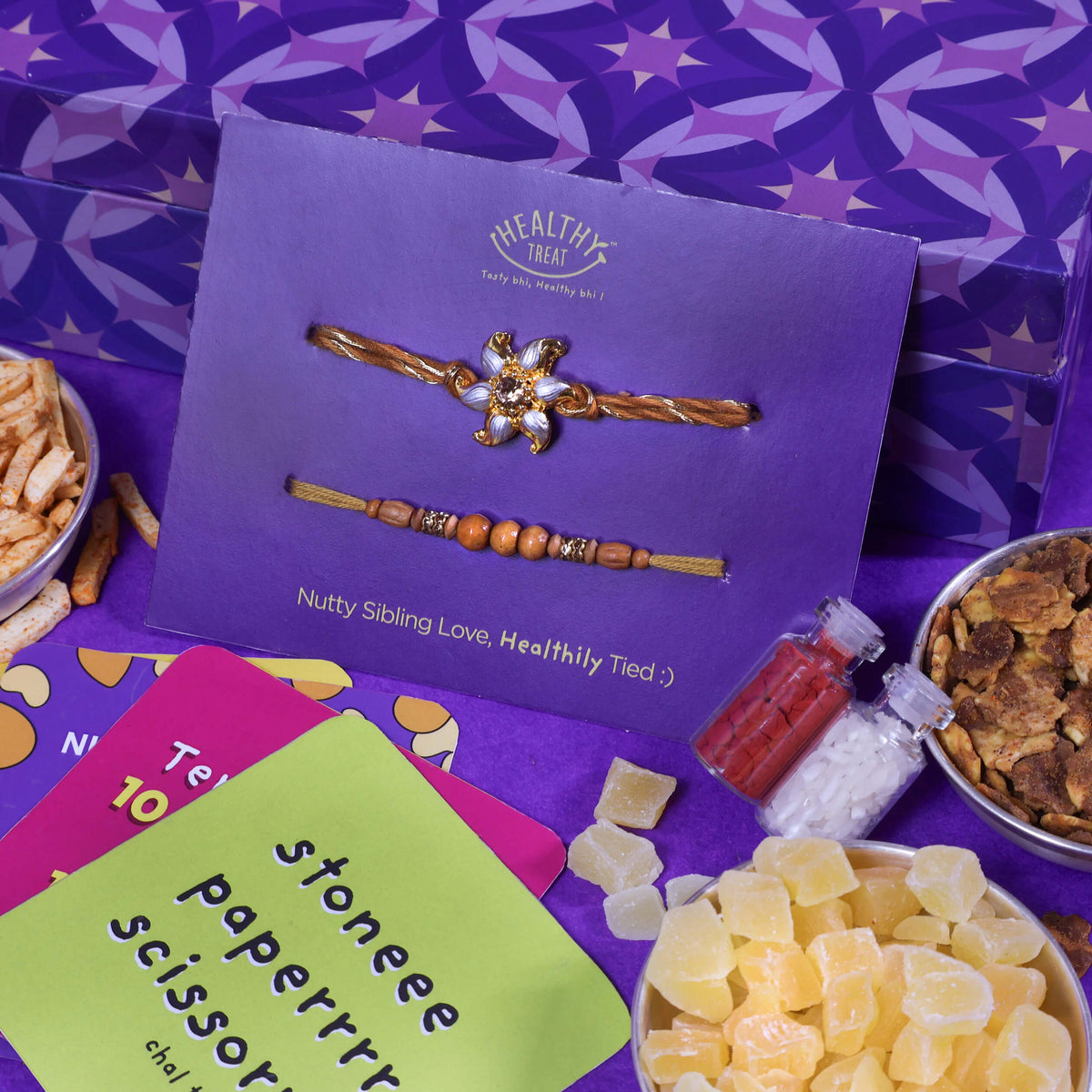 snacks rakhi gift hamper
