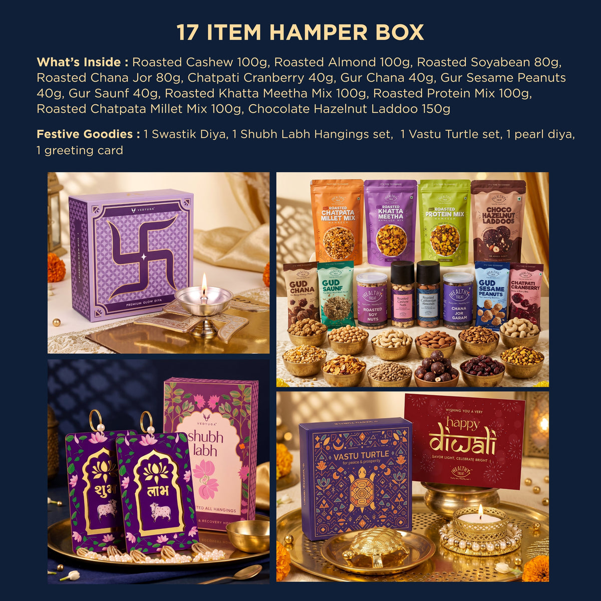 Healthy Treat Festive Luxe Luxury Gift Box Hamper
