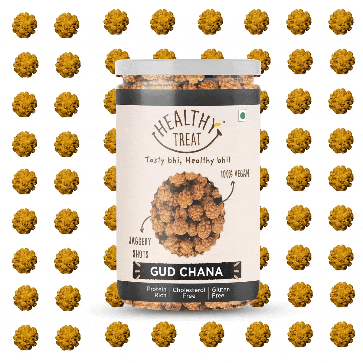 Healthy Treat gur Chana or Roasted chickpeas with natural pure jaggery, these are healthy diabetic friendly immunity shots which are protein rich and full of nutrients.