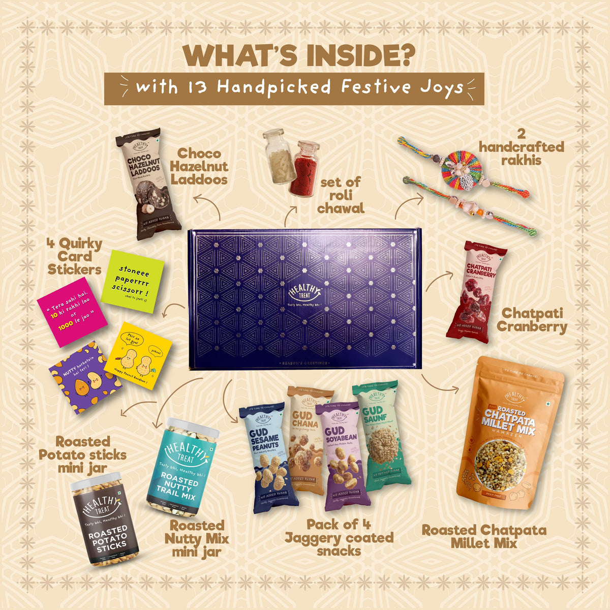 Healthy Treat Rakhi Rituals Gift Hamper