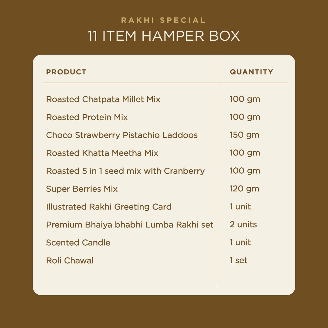Pavitra Rishta Bhaiya Bhabhi Rakhi Gift Hamper | Premium Raksha Bandhan Gift Box with Roasted Almonds, Cashews, & Healthy Snacks, Designer Bhaiya Bhabhi Rakhi Pair, Roli Chawal