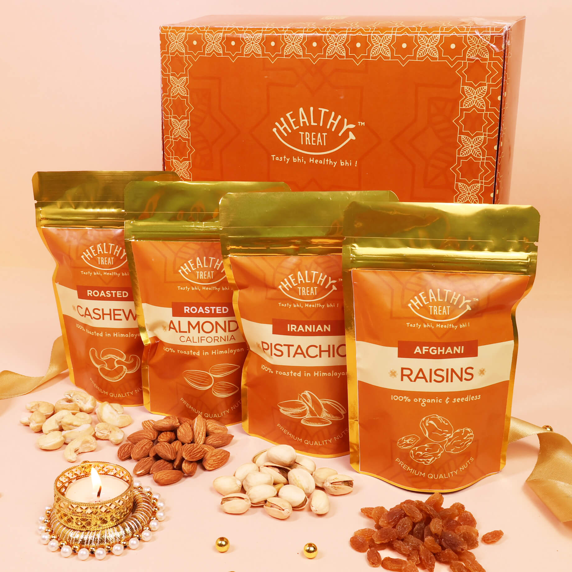 Diwali Special dry fruit and premium nut gift box with greeting card –  RawFruit®