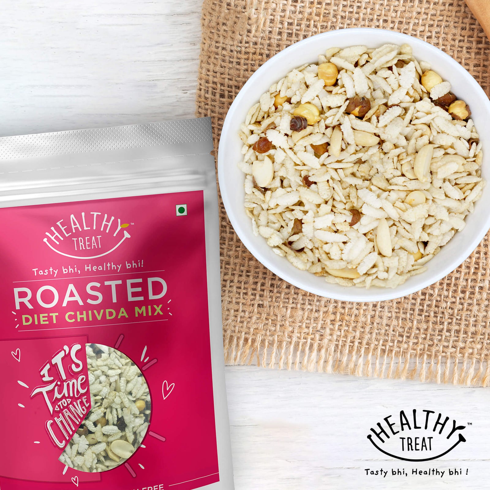 Healthy Treat Roasted Diet Chivda Mix - delicious, crunchy, and nutritious snack