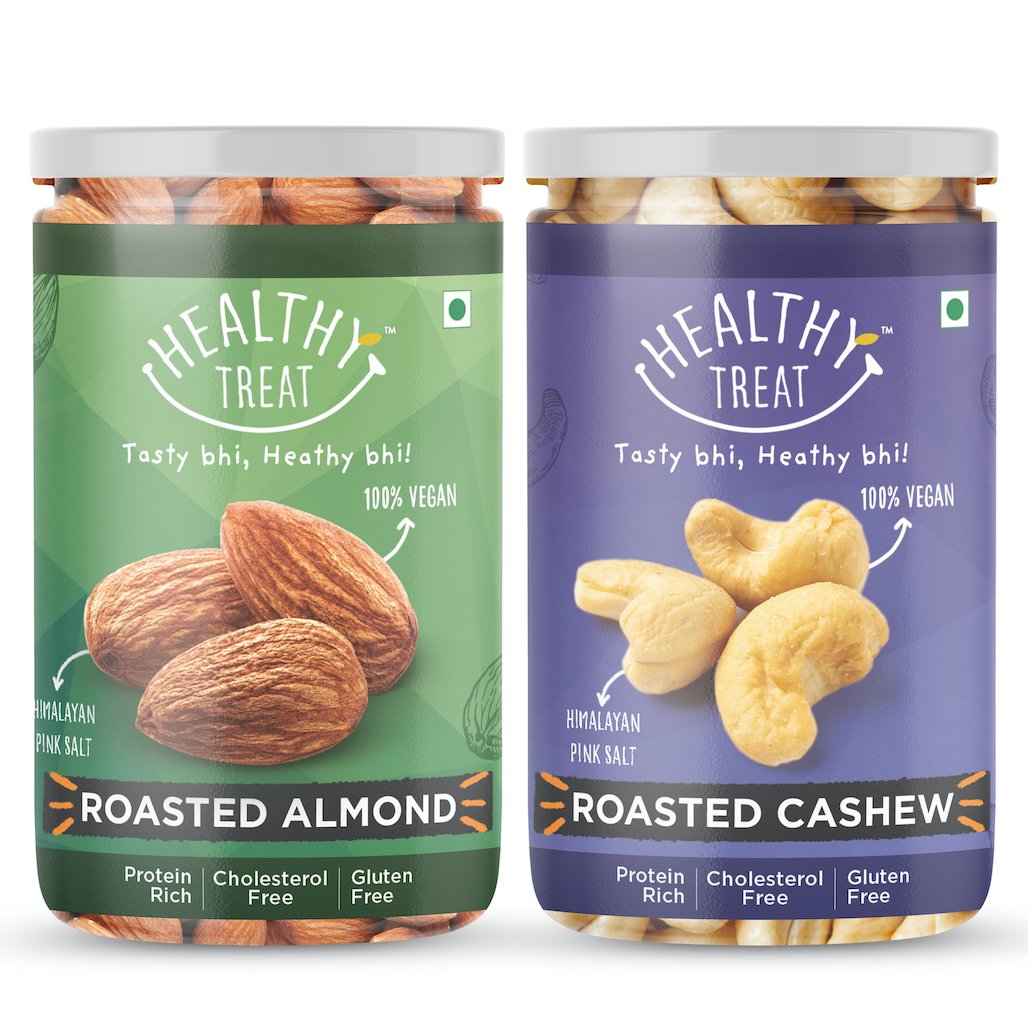 roasted cashews almonds combo