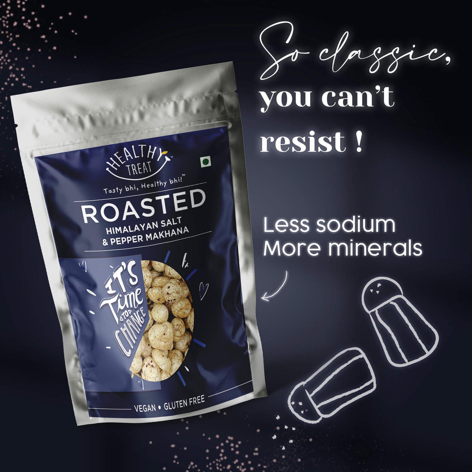 roasted makhana himalayan salted and pepper 