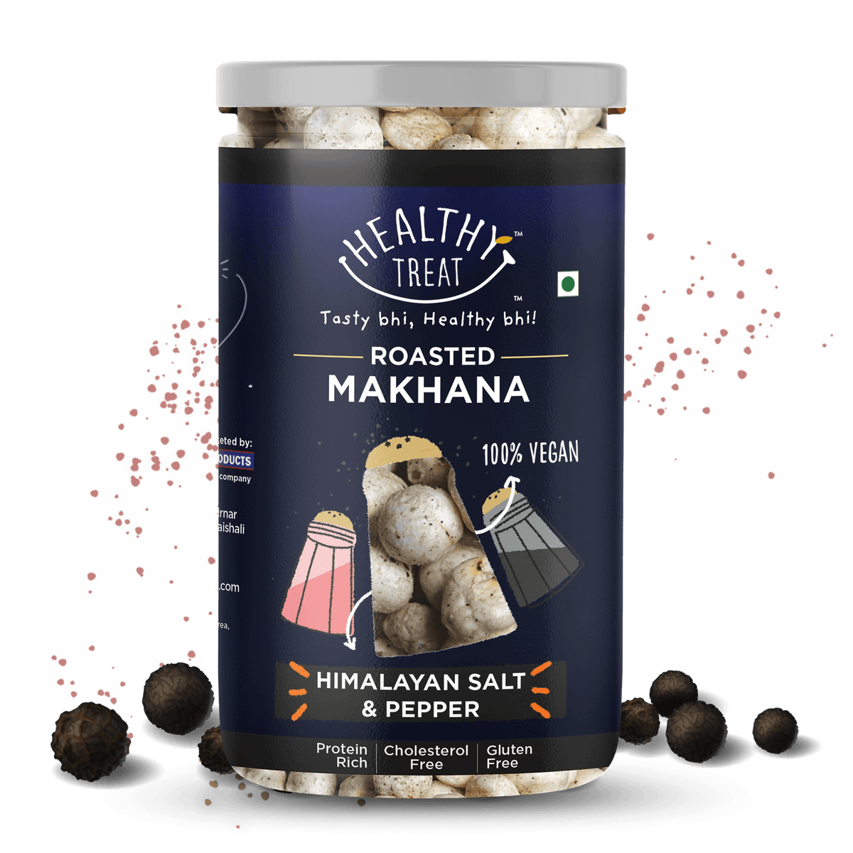 Roasted makhana himalayan salt and pepper