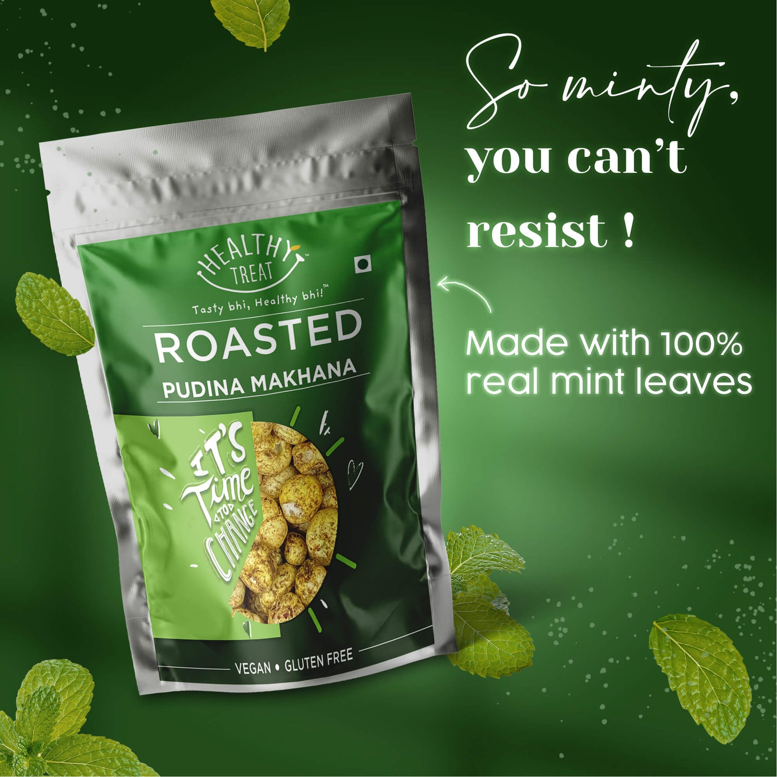 roasted makhana pudina